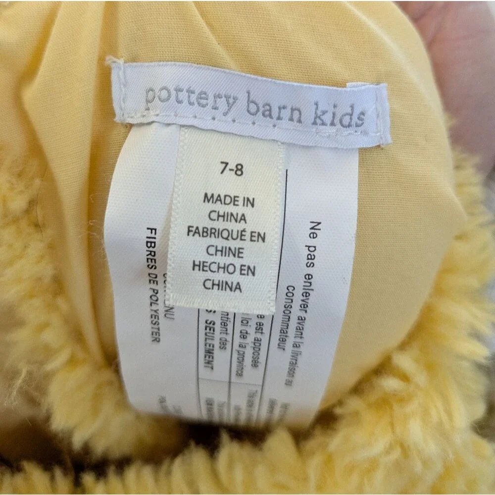 Pottery Barn Kids Sesame Street Yellow Plush Big Bird Costume 2 pieces 7-8y